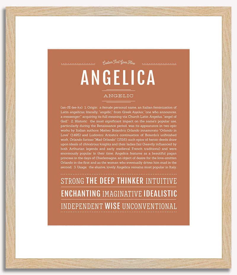 Angelica | Name Art Print