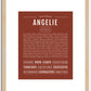 Angelie | Name Art Print