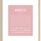 Angelie | Name Art Print