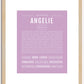 Angelie | Name Art Print