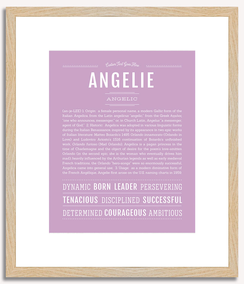 Angelie | Name Art Print