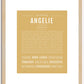 Angelie | Name Art Print