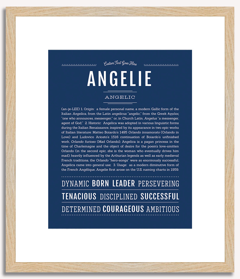 Angelie | Name Art Print