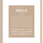 Angelie | Name Art Print