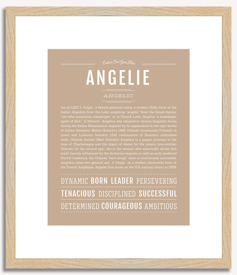 Angelie | Name Art Print