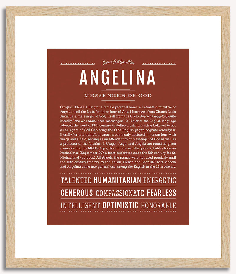 Angelina | Name Art Print