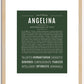 Angelina | Name Art Print