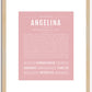 Angelina | Name Art Print