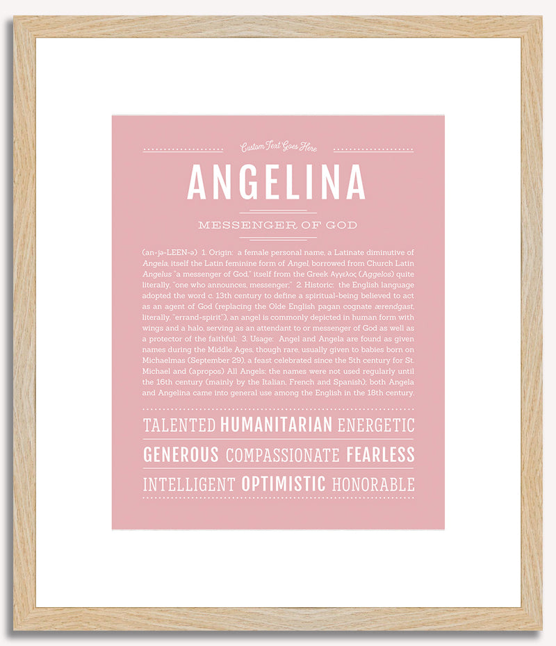 Angelina | Name Art Print