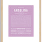 Angelina | Name Art Print