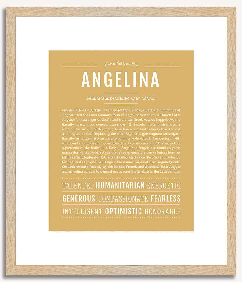 Angelina | Name Art Print