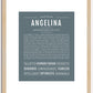 Angelina | Name Art Print