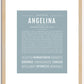 Angelina | Name Art Print