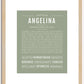 Angelina | Name Art Print