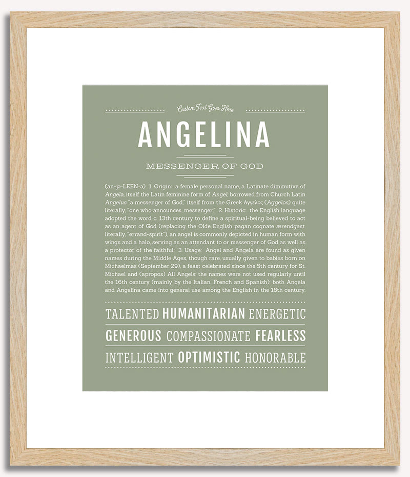 Angelina | Name Art Print