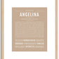 Angelina | Name Art Print