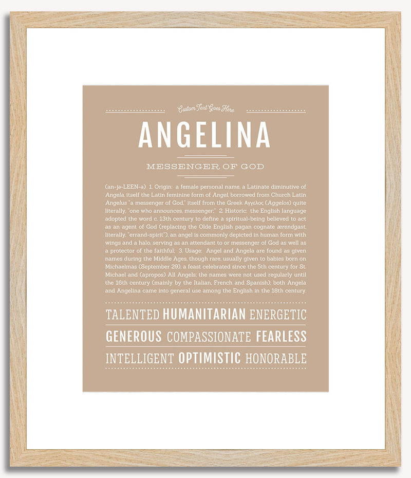 Angelina | Name Art Print