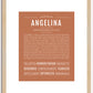 Angelina | Name Art Print