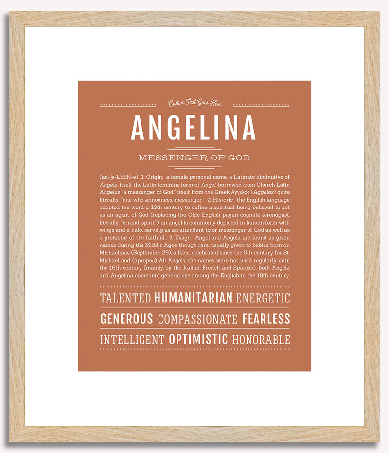 Angelina | Name Art Print