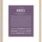 Angel (female) | Name Art Print