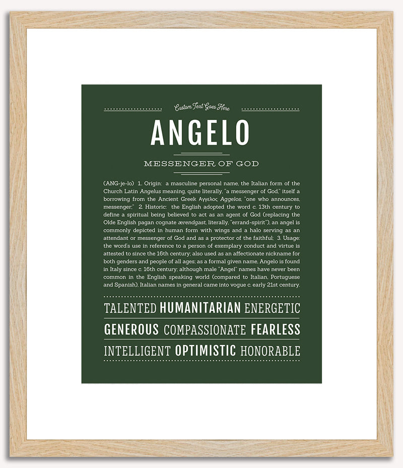 Angelo | Name Art Print