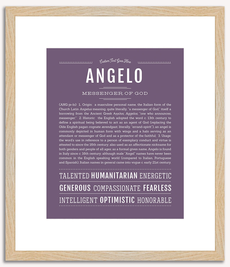 Angelo | Name Art Print