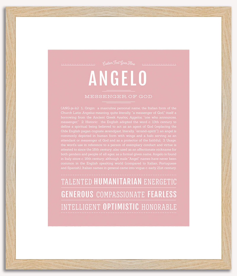 Angelo | Name Art Print