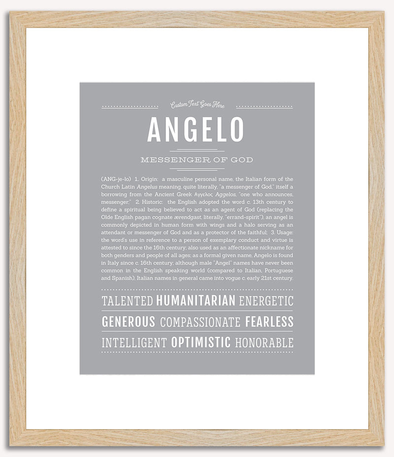 Angelo | Name Art Print