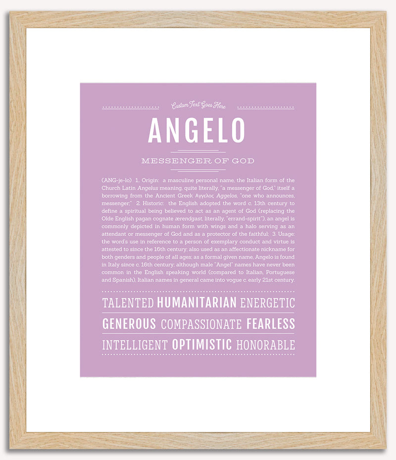 Angelo | Name Art Print