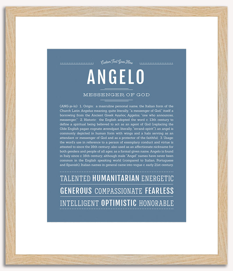 Angelo | Name Art Print