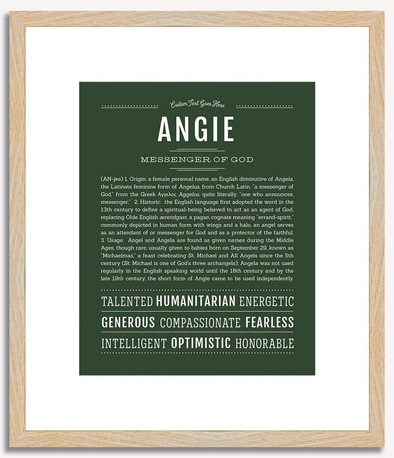 Angie | Name Art Print