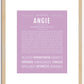 Angie | Name Art Print