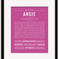 Frame Options | Dark Pink | Black Frame, Matted