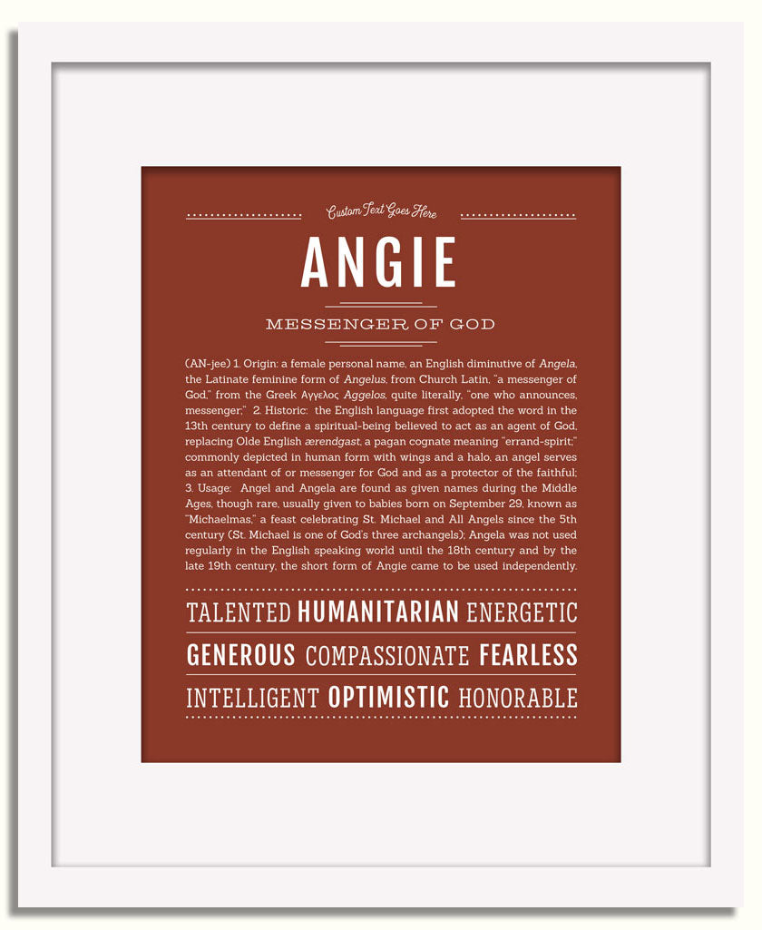 Angie | Name Art Print