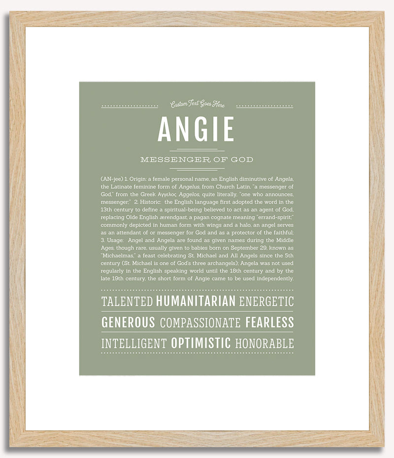 Angie | Name Art Print