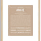 Angie | Name Art Print