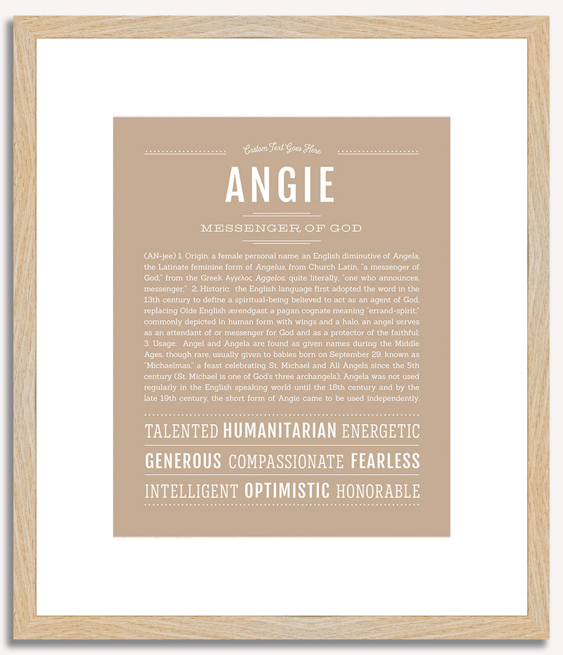 Angie | Name Art Print