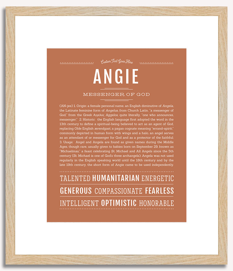 Angie | Name Art Print