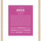 Anica | Name Art Print