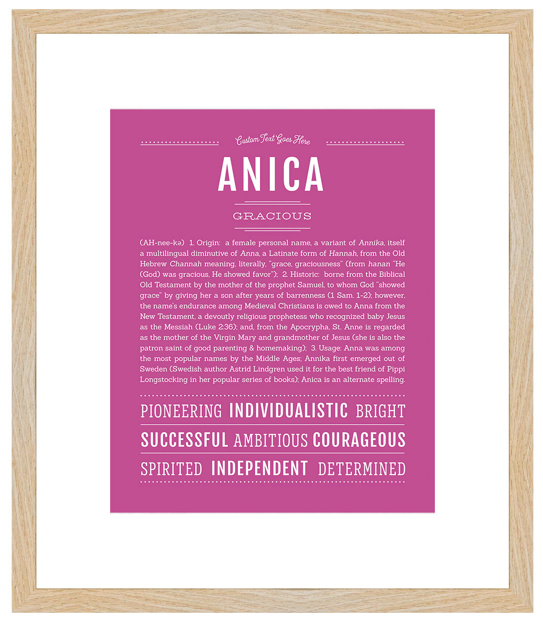 Anica | Name Art Print