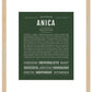 Anica | Name Art Print