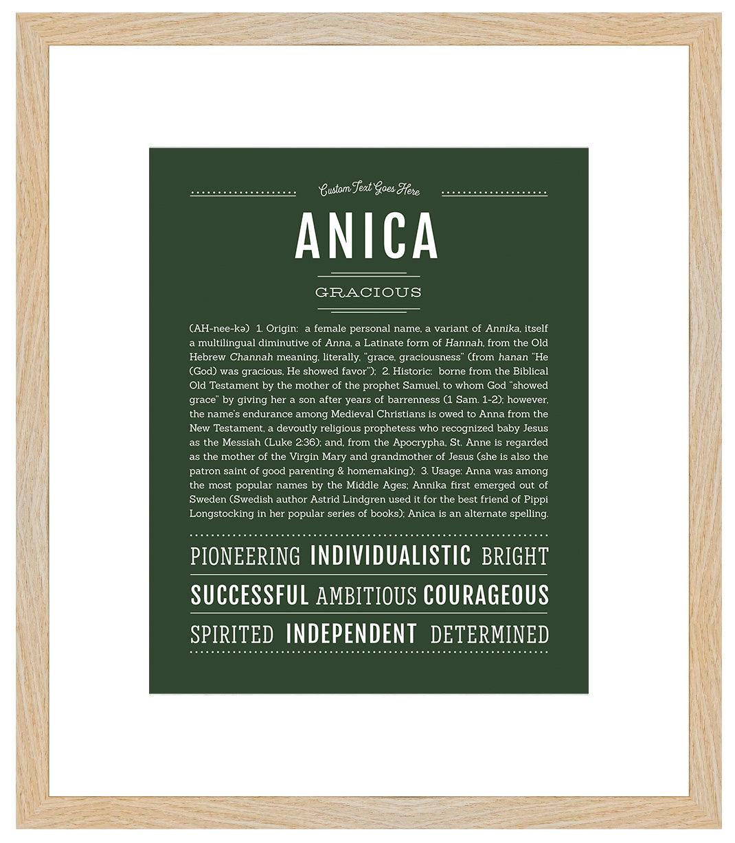 Anica | Name Art Print