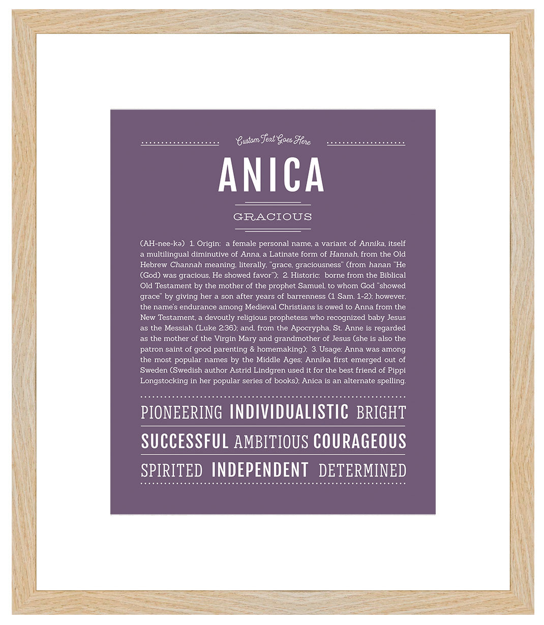 Anica | Name Art Print