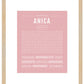 Anica | Name Art Print