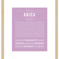 Anica | Name Art Print