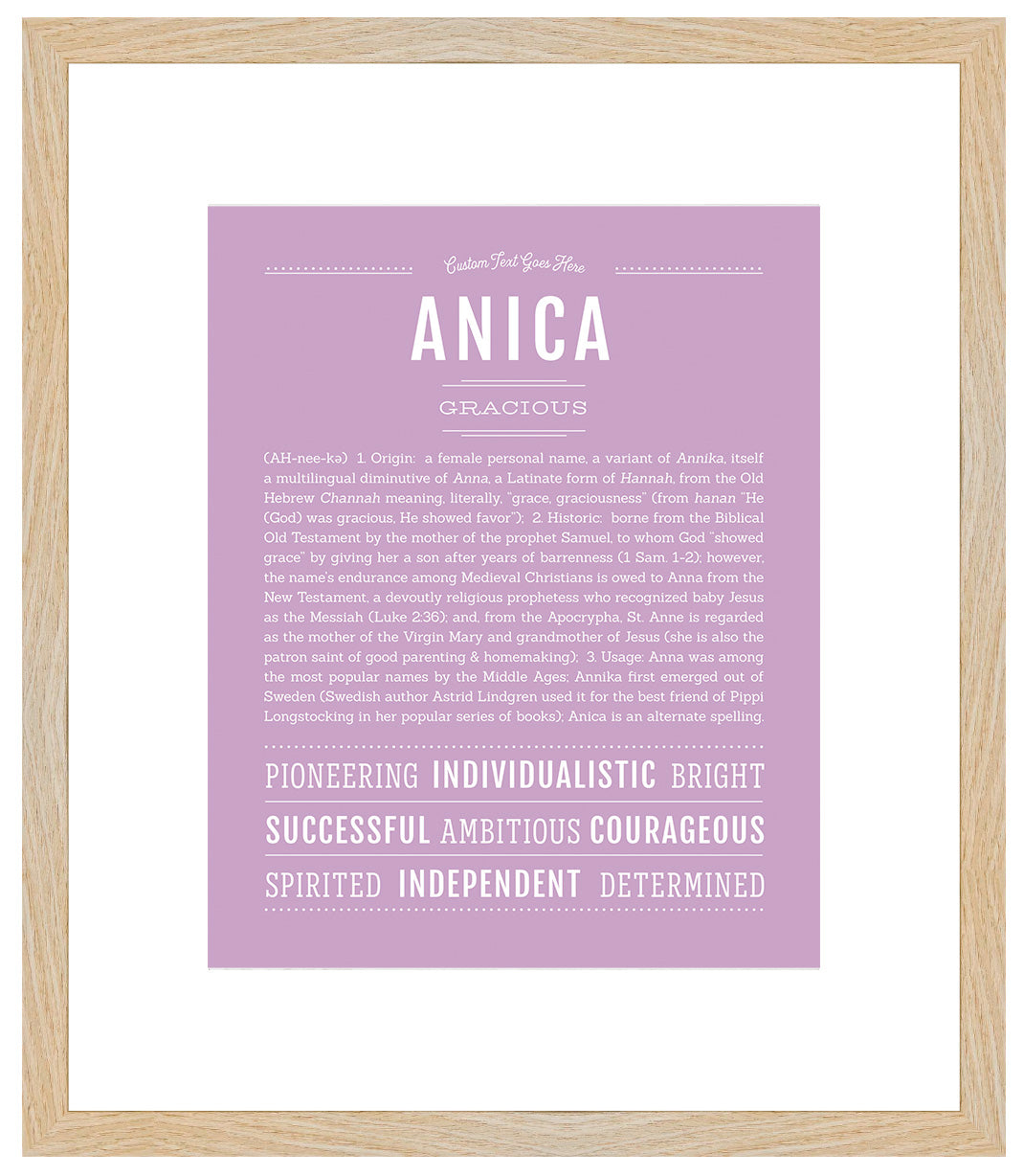 Anica | Name Art Print