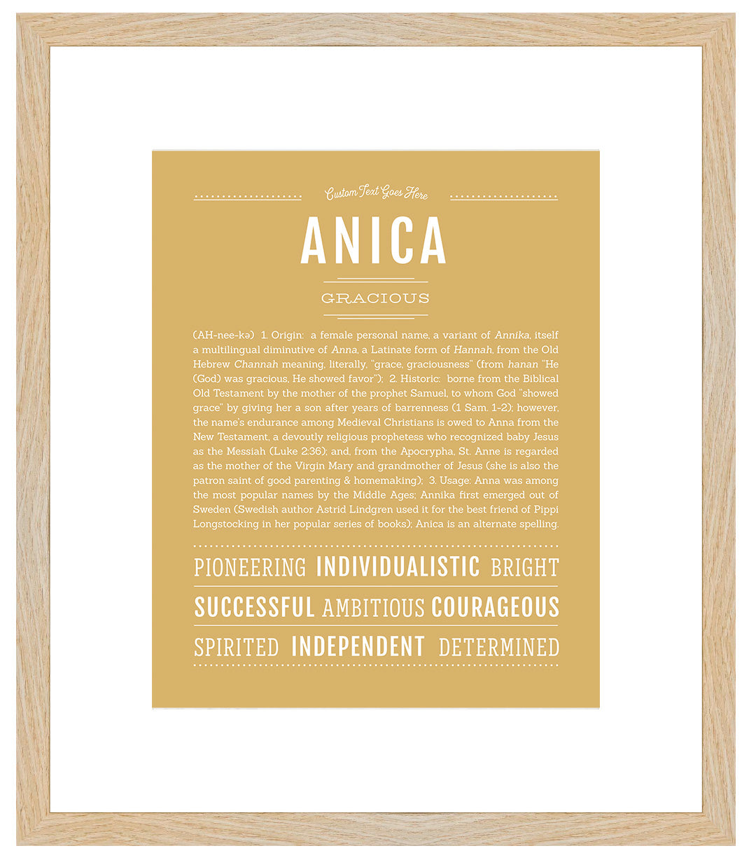 Anica | Name Art Print