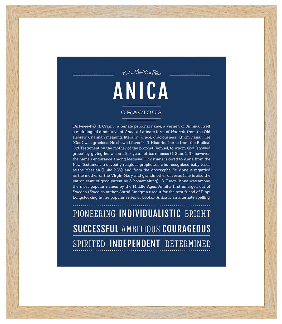 Anica | Name Art Print