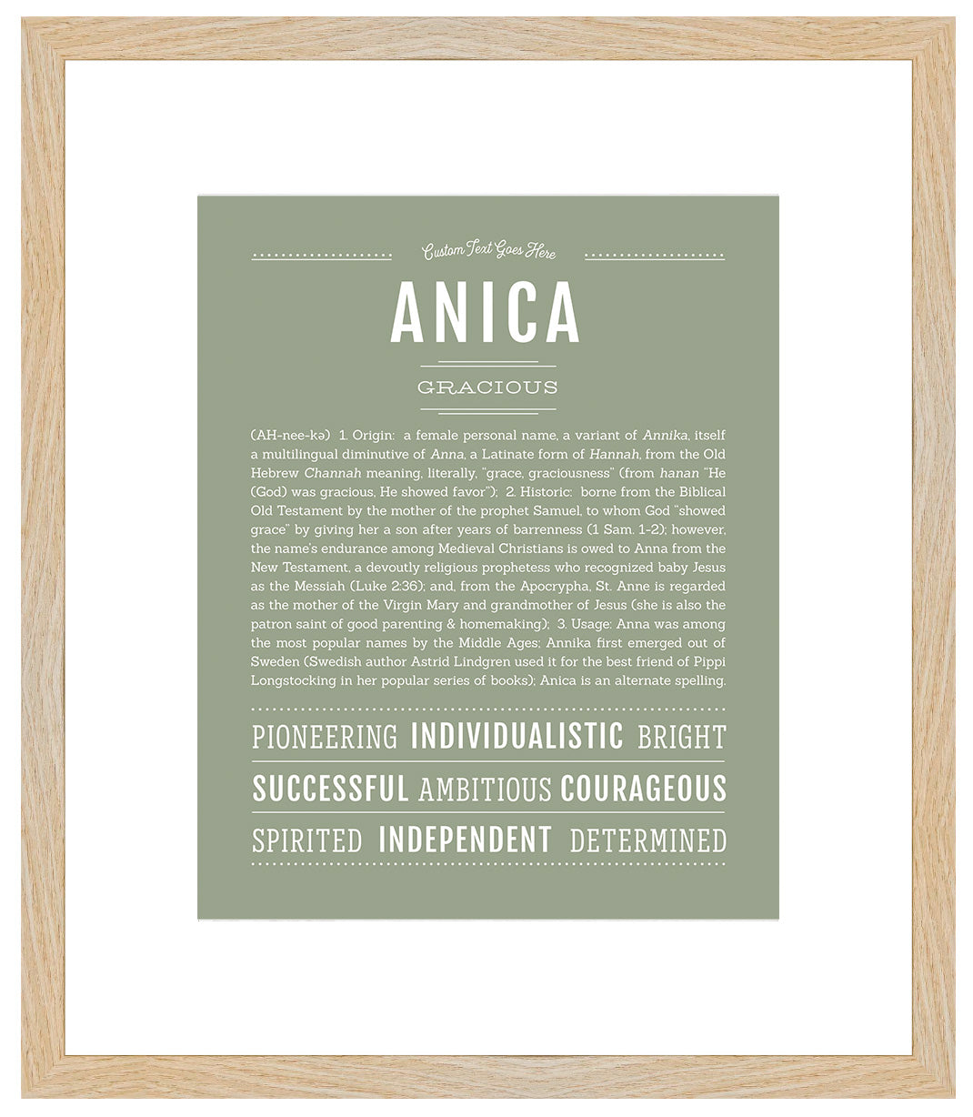 Anica | Name Art Print