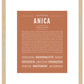 Anica | Name Art Print